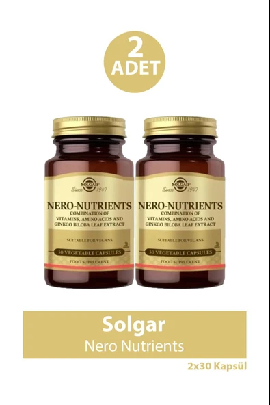 Solgar Nero Nutrients 30 Kapsül 2 Adet ürün görseli 1