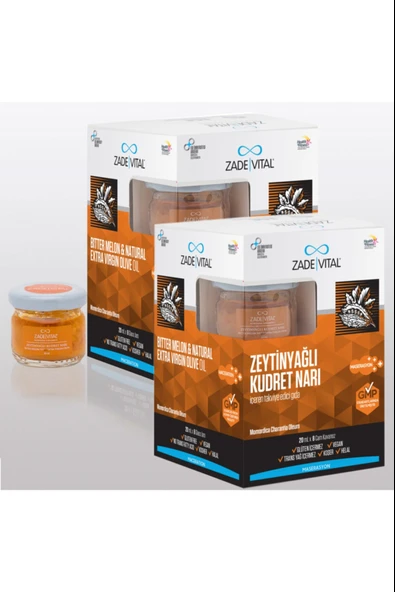 Zade Vital Zeytinyağlı Kudret Narı 20 ml x 8 Cam Kavanoz 2 Adet ürün görseli 1