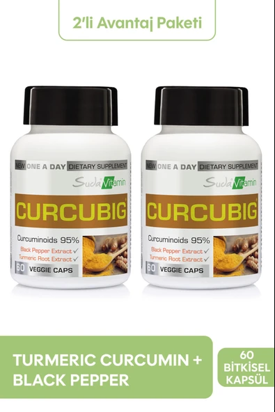 Suda Vitamin Curcubig 60 Kapsül 3 Adet ürün görseli 1