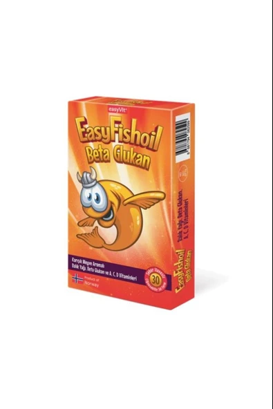 EasyFishoil Beta Glukan Çiğnenebilir 30 Jel Tablet ürün görseli 1