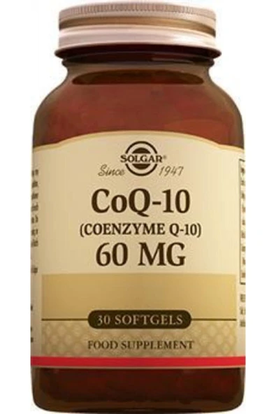 Solgar Coenzyme Q-10 60 Mg 30 Kapsül Antioksidan ürün görseli 1