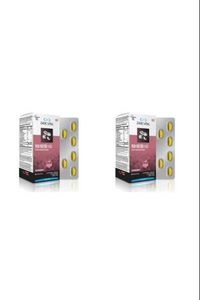 Zade Vital Fıstık Yağı 800 mg 60 Yumuşak Kapsül 2 Adet ürün görseli 1