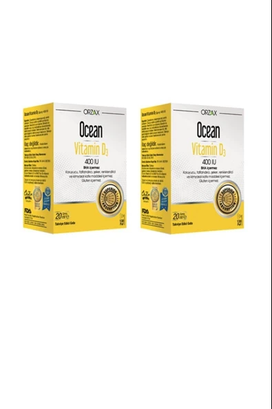 Ocean Vitamin D3 400 IU Sprey 2 Adet ürün görseli 1