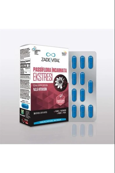 Zade Vital Passiflora 30 Kapsül ürün görseli 1