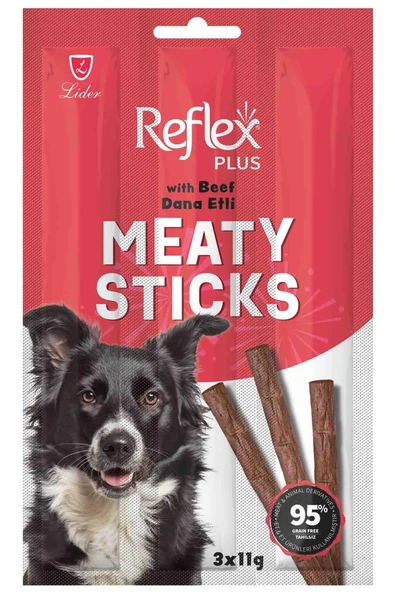 Reflex Plus Biftekli Stick Köpek Ödül Maması 11 Gr 3 Lü ürün görseli 1