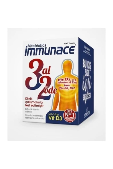 Immunace 30 Tablet 3 Adet ürün görseli 1