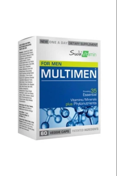 Suda Vitamin Multimen Multivitamin 60 Kapsül ürün görseli 1