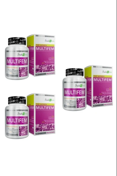 Suda Vitamin Multifem Multivitamin 30 Kapsül 3 Adet ürün görseli 1