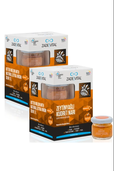 Zade Vital Zeytinyağlı Kudret Narı 20 ml x 8 Cam Kavanoz 2 Adet ürün görseli 1