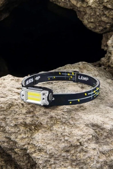 Kafa Lambası El Fenerli Kamp Lambası Usb Şarjlı Esnek Lamba ürün görseli 1