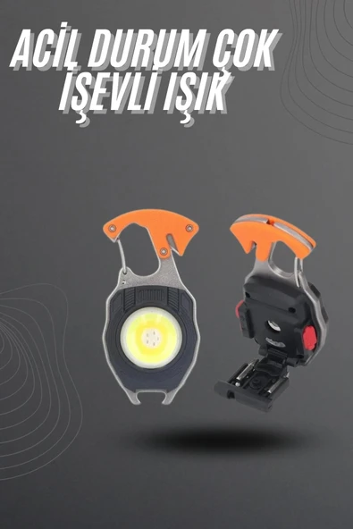 El Feneri Led Anahtarlık Çok Fonksiyonlu Mini Çakmak Özellikli ürün görseli 1