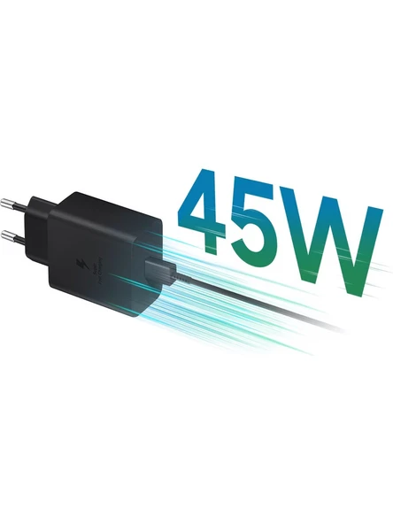 SAMSUNG  45W PD POWER ADAPTER SİYAH- EP-T4510XBEGEU ürün görseli 1