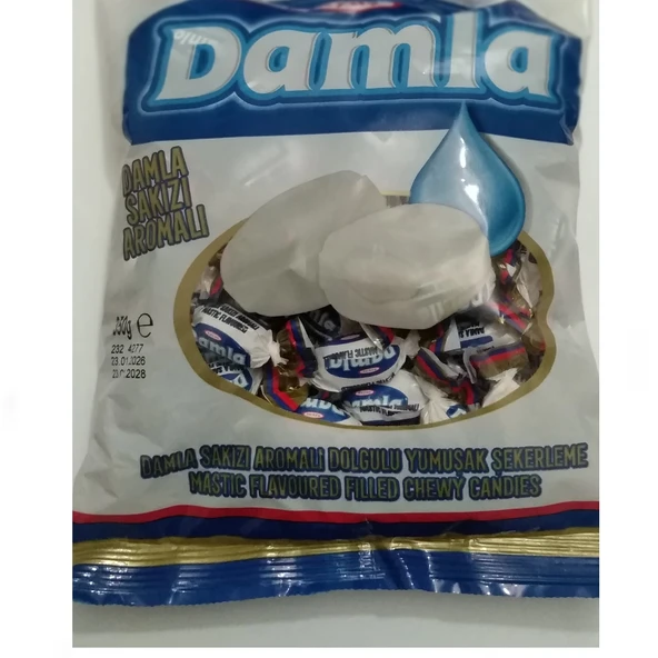 Damla Sakızı Aromalı Dolgulu Yumuşak Şekerleme 350 Gram ürün görseli 1