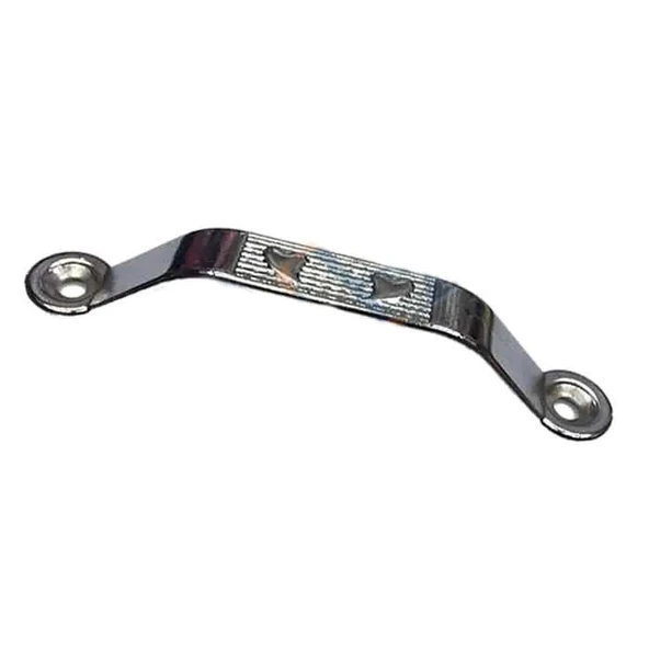Dekoratif Zamak Kulp Dıştan - 64mm, Nikel, 1 Adet ürün görseli 1