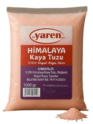Bitkisel Himalaya Sofralık Kaya Tuzu 1000 Gr. - Resim 3