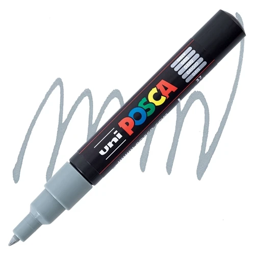 Uni-Ball Posca 0.7 Su Bazlı Boyama Kalemi Markörü Gri N Pc-1M (6 Lı Paket) ürün görseli 1