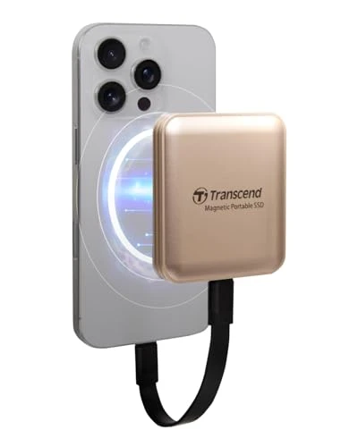 Transcend ESD420G 1TB USB 3.2 Gen2 20Gbps USB-C Magsafe Harici SSD 4K ProRes Record iPhone 17, 16, 15 için TS1TESD420G ürün görseli 1