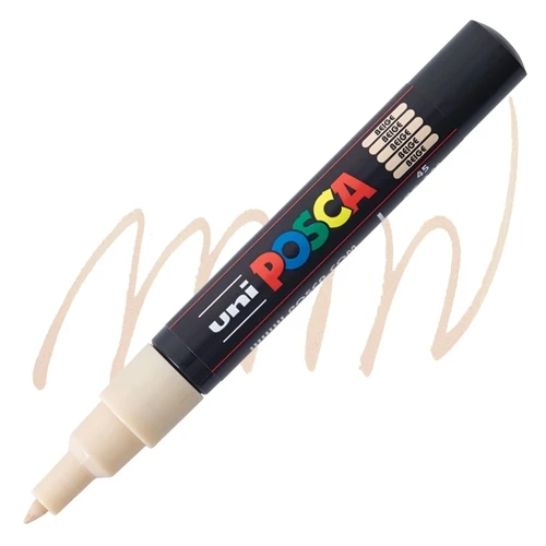 Uni-Ball Posca 0.7 Su Bazlı Boyama Kalemi Markörü Bej N Pc-1M (6 Lı Paket) ürün görseli 1