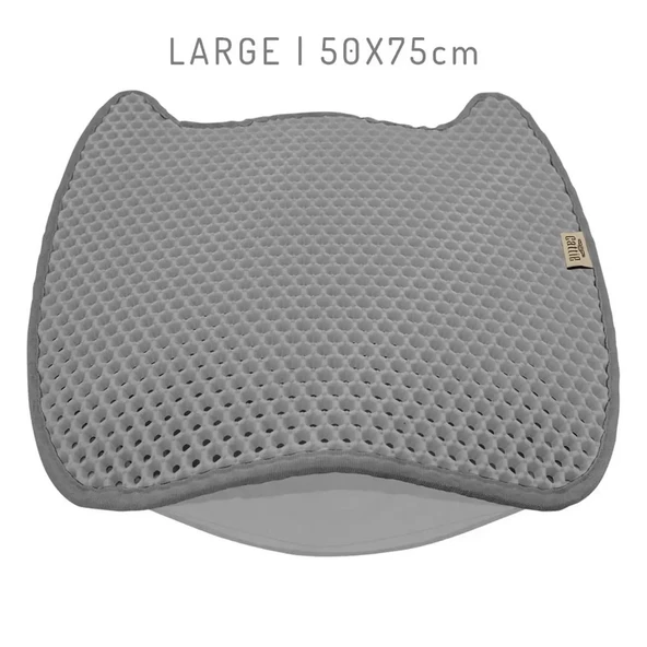 Cattie Kedi Model Kum Toplayıcı Fonksiyonel Kedi Paspası Gri 50X75Cm ürün görseli 1