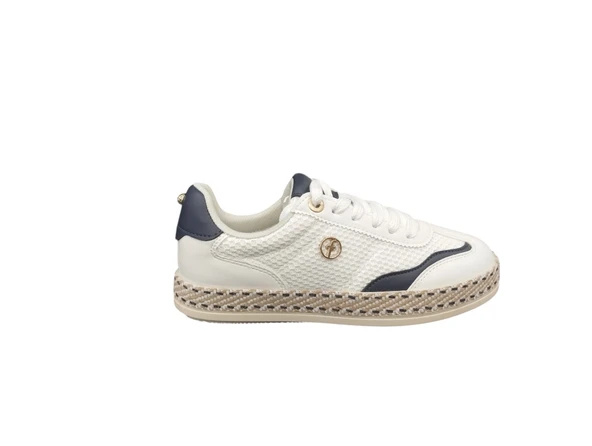 Taşçı Ayakkabı Flet 363 Kadın Ortopedik Hasır Detaylı Triko Günlük Sneaker Ayakkabı ürün görseli 1