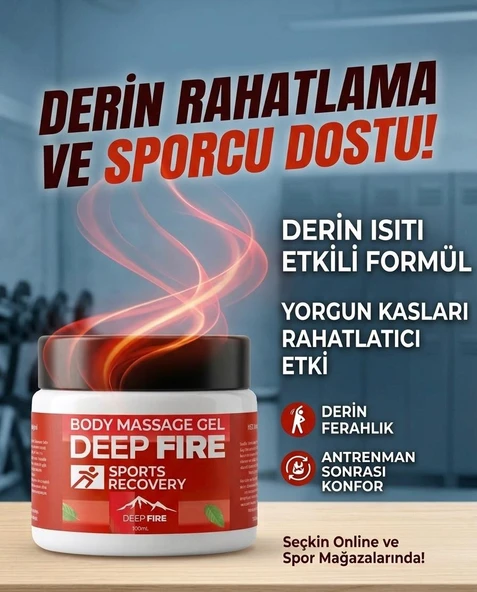DEEP FIRE Vücut Masaj Jeli Sports Recovery Body Massage Gel (100 mg) ürün görseli 1