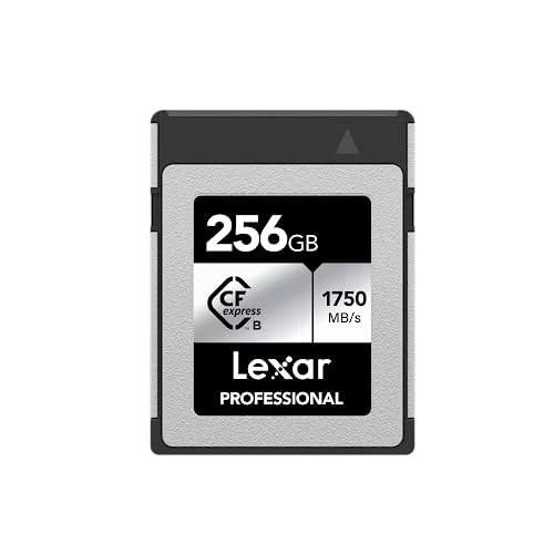 Lexar 256 GB Profesyonel CFexpress Tip B Gümüş Serisi Fotoğrafçılar için Bellek Kartı Kameramanlar için 1750/1300 MB/s'ye kadar 8K Video (LCXEXSL256G-RNENG) ürün görseli 1