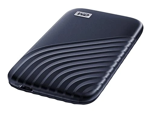 WD My Passport SSD 2 TB Taşınabilir SSD Depolama (NVMe Teknolojisi, USB-C ve USB 3.2 Gen-2 Uyumlu, 1050 MB/s Okuma, 1000 MB/s Yazma) Gece Mavisi Katı Hal Sürücüsü ürün görseli 1