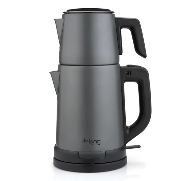 King KCM331 TeaPro Inox Çay Makinesi Antrasit ürün görseli 1