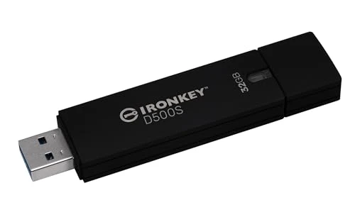 Kingston IronKey D500S Donanım Şifreli USB Bellek 32GB FIPS 140-3 Seviye 3 AES-256 - IKD500S/32GB ürün görseli 1