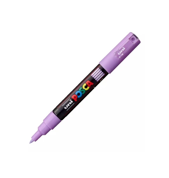 Uni-Ball Posca 0.7 Su Bazlı Boyama Kalemi Markörü Lavanta N Pc-1M (6 Lı Paket) ürün görseli 1