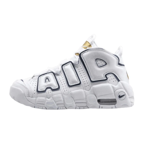 Nike Air More White Uptempo White Unisex Spor Ayakkabı ürün görseli 1