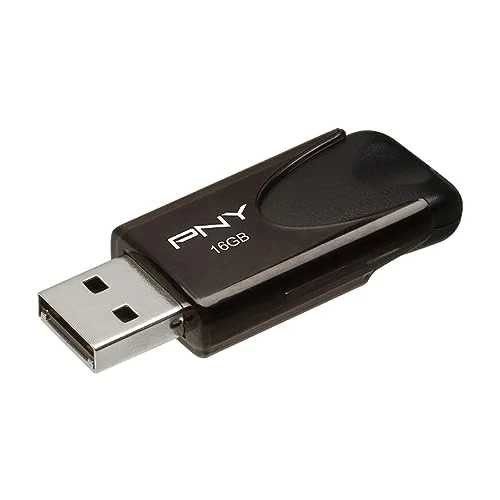 PNY - Ek 4 USB bellek (16 GB, USB 2.0), siyah (P-FD16GATT4-GE) ürün görseli 1