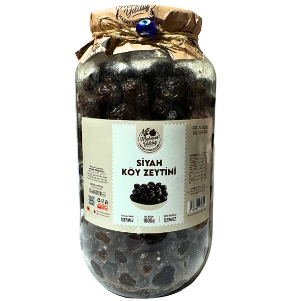 Siyah Köy Zeytini 1kg ürün görseli 1