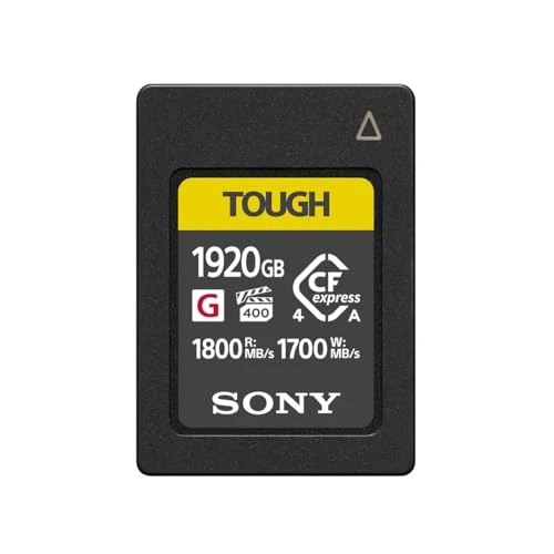 Sony CFexpress Tip A 1920 GB Dayanıklı (CEAG1920T) - 800 MB/s Okuma, 700 MB/s Yazma, IP57, Isıya Dayanıklı - 4K/8K Video ve Yüksek Hızlı Fotoğrafçılık için mükemmel ürün görseli 1