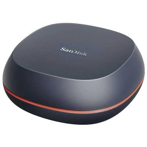 SanDisk Masa Sürücüsü SSD 8TB (Windows bilgisayarları veya Mac'lerle uyumlu, masaüstü veri yedekleme, SSD hızı, 1.000 MB/s'ye varan okuma hızları, exFAT formatlı, otomatik yedeklemeler) ürün görseli 1