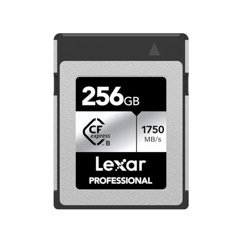 Lexar Professional 256 GB CFexpress kart, Tip B CFe kart, 1750 MB/s'ye kadar okuma hızı, PCIe Gen3x2 ile, DSLR ile uyumlu, XQD kamera ile geriye doğru ürün görseli 1