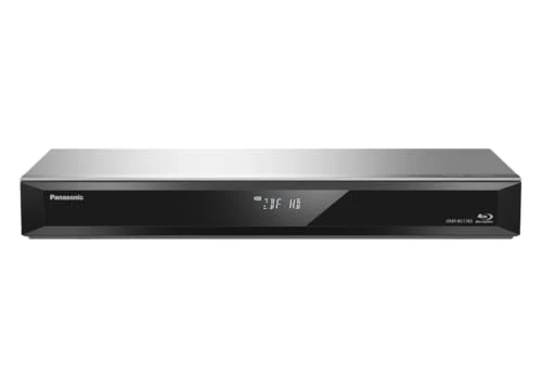Panasonic DMR-BCT765AG Twin HD DVB-C tunerli Blu-Ray oynatıcı ve kaydedici, 500 GB sabit sürücü, 4K yükseltme, Ultra HD, eşzamanlı kayıt, Smart Ready, gümüş ürün görseli 1