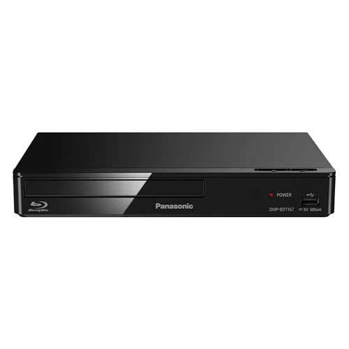 Panasonic DMP-BDT167EG Kompakt 3D Blu-ray oynatıcı (Full HD yükseltme, İnternet uygulamaları, LAN bağlantı noktası, USB, MKV oynatma) siyah ürün görseli 1