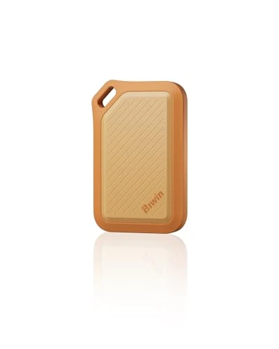 BIWIN Amber PR2000 Harici SSD 2 TB USB 3.2 Gen2x2 - 2000 MB/s'ye kadar IP67 su geçirmez - USB-C ve USB-A Adaptörlü Taşınabilir NVMe Harici Katı Hal Sürücüleri, Turuncu ürün görseli 1