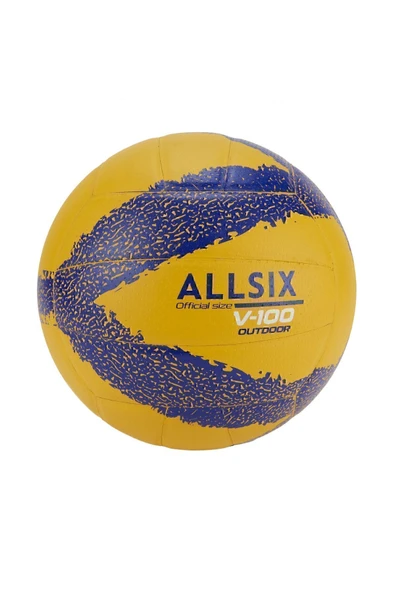 Allsix Dış Mekan Voleybol Topu - Sarı / Mavi - Vbo100 ürün görseli 1
