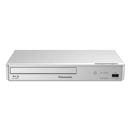 Panasonic DMP-BD84EG-S Akıllı Ağ 2D Blu-ray/DVD Oynatıcı, İnternet Uygulamaları, Yüksek Çözünürlüklü Ses, Harici Sabit Diskten Oynatma, USB, Ethernet, Kompakt Tasarım, Gümüş ürün görseli 1