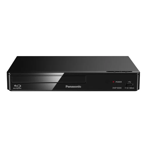 Panasonic DMP-BD84EG-K Akıllı Ağ 2D Blu-ray DVD Oynatıcı, İnternet Uygulamaları, Yüksek Çözünürlüklü Ses, Harici Sabit Diskten Oynatma, USB, Ethernet, Kompakt Tasarım, Siyah ürün görseli 1