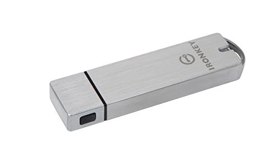 Kingston IronKey S1000 şifreli USB çubuğu 64 GB Entegre kripto çipi ve FIPS 140-2 Seviye 3 için sertifikalı - IKS1000B/64GB ürün görseli 1