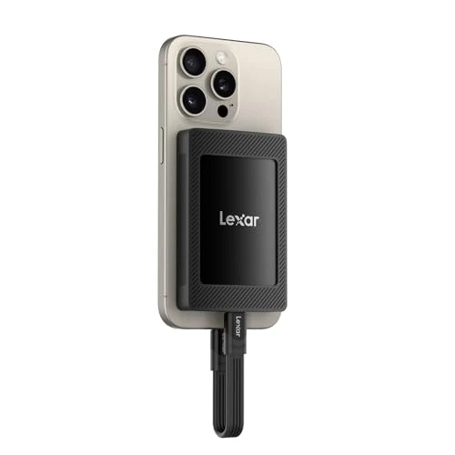 Lexar SL500M Harici SSD, Creator için 2TB Mıknatıs Setli, ProRes 4K Videoyu Destekler, Taşınabilir SSD USB 3.2 Gen 2x2, 2000 MB/s'ye kadar Okuma, iPhone 15 16 Serisi/Mac/PS5/XBOX/Dizüstü/PC ile uyumlu ürün görseli 1