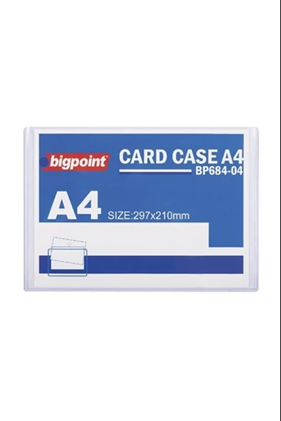 Bigpoint Tabela Poşeti Afiş Muhafaza Kabı A4 Bp684-04 (10 Lu Paket) ürün görseli 1