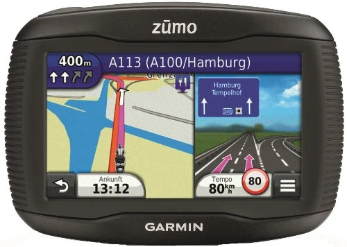 Garmin zumo 350LM motosiklet navigasyon sistemi (10,9 cm (4,3 inç) dokunmatik ekran, Avrupa'da 45 ülke, metinden konuşmaya, microSD kart yuvası, USB 2.0) siyah ürün görseli 1