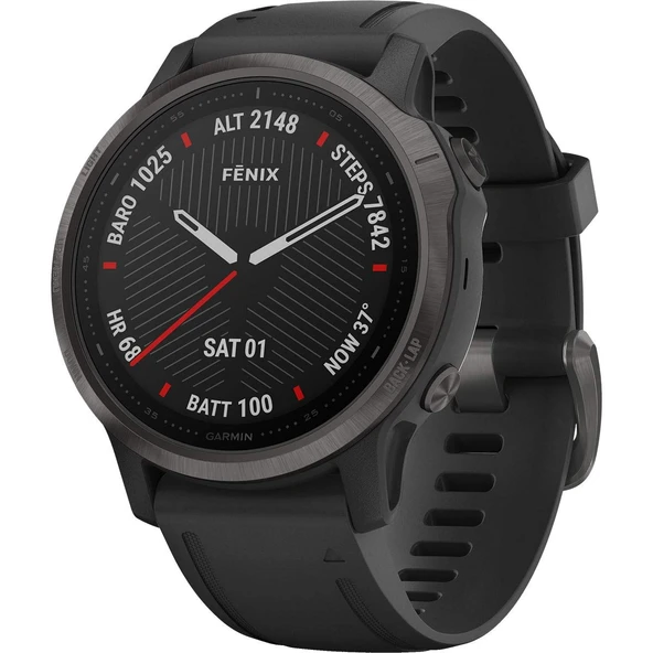 Kalp atış hızı monitörlü Garmin GPS saati Fenix ​​​​6S Sapphire ürün görseli 1