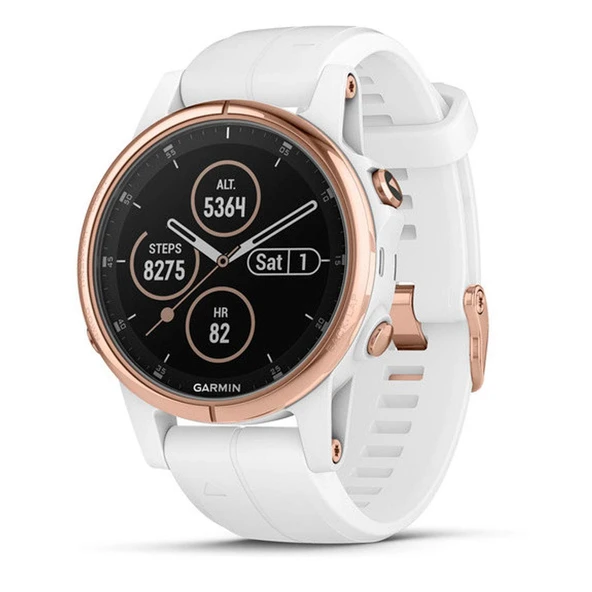Garmin fēnix 5S Plus, Bluetooth, 240 x 240 piksel, spor saati Blanc/Rose ürün görseli 1