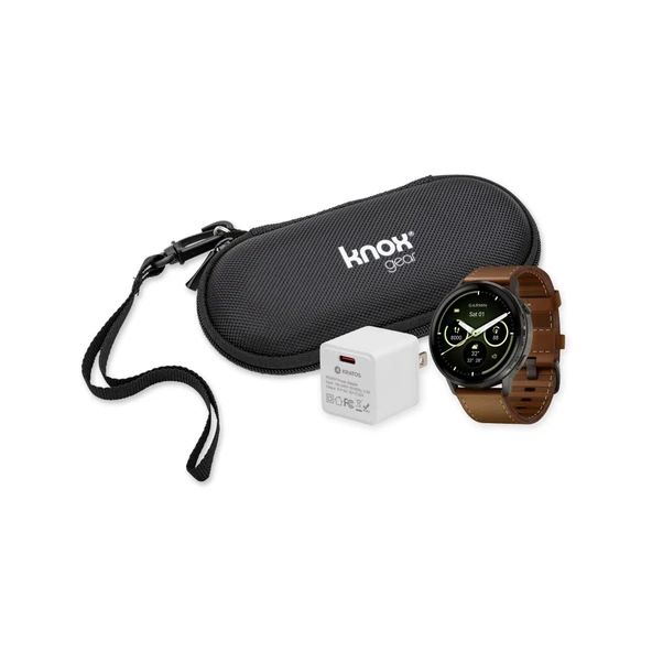 Garmin Venu 4 45mm with AMOLED Display Advanced Health Watch built-in Flashlight Watch (Slate with Brown Silikon Band) ürün görseli 1