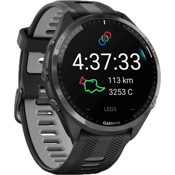 Garmin Unisex Forerunner® 965 DLC Titan GPS Saati, Siyah-Açık Gri, Tek Boyut ürün görseli 1